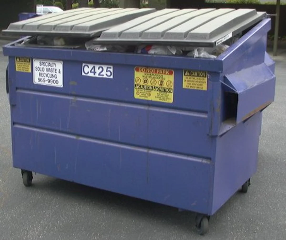 Roll-off dumpster rental delivered for a Houston project
